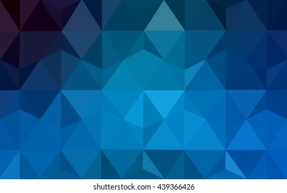 Blue polygonal illustration, which consist of triangles. Geometric background in Origami style with gradient. Triangular design for your business.