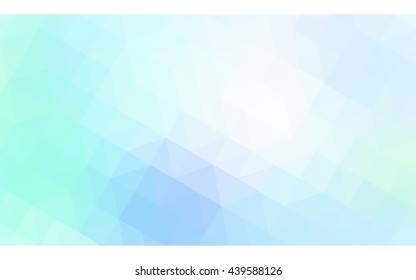Blue polygonal illustration, which consist of triangles. Geometric background in Origami style with gradient. Triangular design for your business.