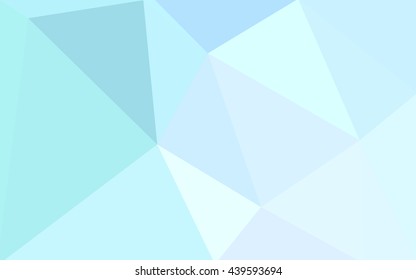 Blue polygonal illustration, which consist of triangles. Geometric background in Origami style with gradient. Triangular design for your business.