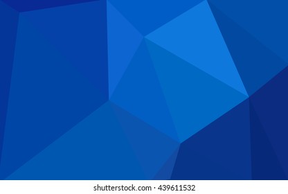 Blue polygonal illustration, which consist of triangles. Geometric background in Origami style with gradient. Triangular design for your business.