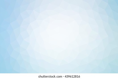 Blue polygonal illustration, which consist of triangles. Geometric background in Origami style with gradient. Triangular design for your business.