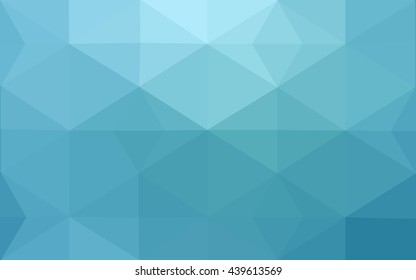 Blue polygonal illustration, which consist of triangles. Geometric background in Origami style with gradient. Triangular design for your business.