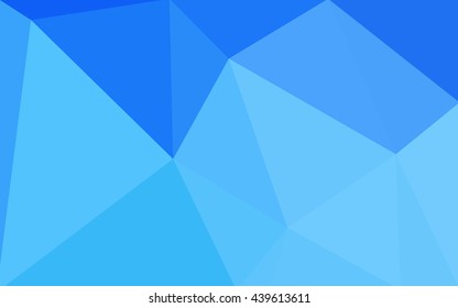 Blue polygonal illustration, which consist of triangles. Geometric background in Origami style with gradient. Triangular design for your business.