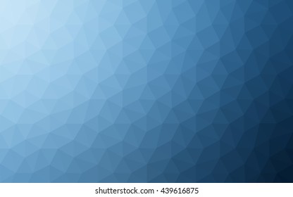 Blue polygonal illustration, which consist of triangles. Geometric background in Origami style with gradient. Triangular design for your business.