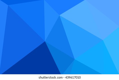 Blue polygonal illustration, which consist of triangles. Geometric background in Origami style with gradient. Triangular design for your business.