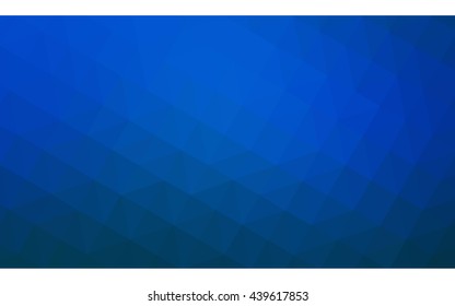 Blue polygonal illustration, which consist of triangles. Geometric background in Origami style with gradient. Triangular design for your business.