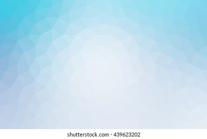 Blue polygonal illustration, which consist of triangles. Geometric background in Origami style with gradient. Triangular design for your business.