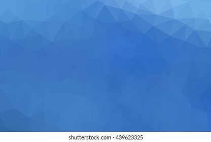 Blue polygonal illustration, which consist of triangles. Geometric background in Origami style with gradient. Triangular design for your business.