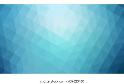 Blue polygonal illustration, which consist of triangles. Geometric background in Origami style with gradient. Triangular design for your business.