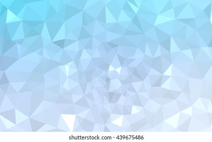 Blue polygonal illustration, which consist of triangles. Geometric background in Origami style with gradient. Triangular design for your business.
