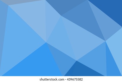 Blue polygonal illustration, which consist of triangles. Geometric background in Origami style with gradient. Triangular design for your business.