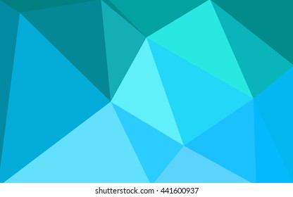 Blue polygonal illustration, which consist of triangles. Geometric background in Origami style with gradient. Triangular design for your business.