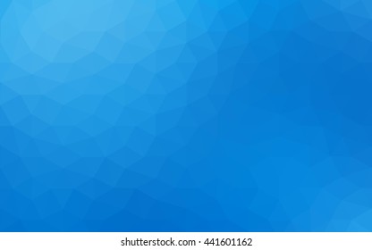 Blue polygonal illustration, which consist of triangles. Geometric background in Origami style with gradient. Triangular design for your business.