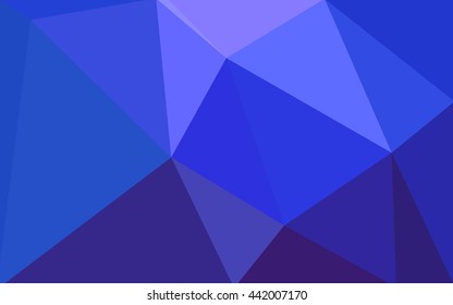 Blue polygonal illustration, which consist of triangles. Geometric background in Origami style with gradient. Triangular design for your business.