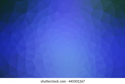 Blue polygonal illustration, which consist of triangles. Geometric background in Origami style with gradient. Triangular design for your business.