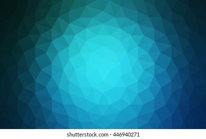 Blue polygonal illustration, which consist of triangles. Geometric background in Origami style with gradient. Triangular design for your business.