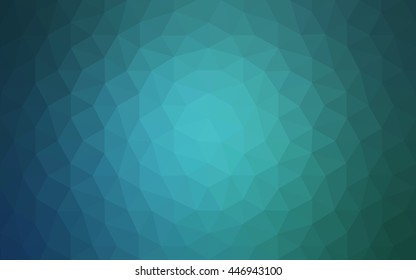 Blue polygonal illustration, which consist of triangles. Geometric background in Origami style with gradient. Triangular design for your business.