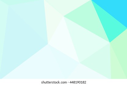 Blue polygonal illustration, which consist of triangles. Geometric background in Origami style with gradient. Triangular design for your business.
