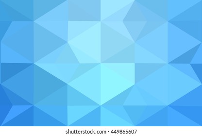 Blue polygonal illustration, which consist of triangles. Geometric background in Origami style with gradient. Triangular design for your business.