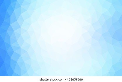Blue polygonal illustration, which consist of triangles. Geometric background in Origami style with gradient. Triangular design for your business.