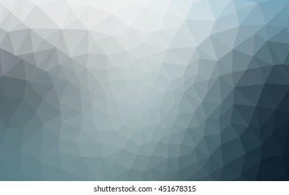 Blue polygonal illustration, which consist of triangles. Geometric background in Origami style with gradient. Triangular design for your business.