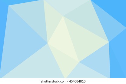Blue polygonal illustration, which consist of triangles. Geometric background in Origami style with gradient. Triangular design for your business.
