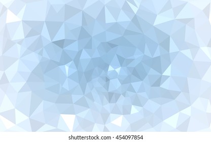 Blue polygonal illustration, which consist of triangles. Geometric background in Origami style with gradient. Triangular design for your business.