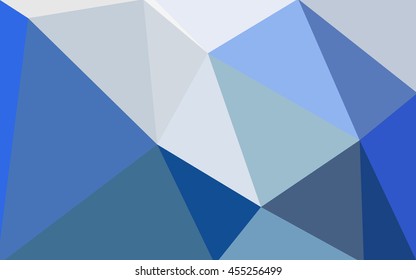 Blue polygonal illustration, which consist of triangles. Geometric background in Origami style with gradient. Triangular design for your business.