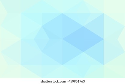 Blue polygonal illustration, which consist of triangles. Geometric background in Origami style with gradient. Triangular design for your business.