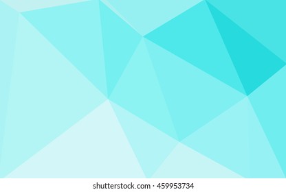 Blue polygonal illustration, which consist of triangles. Geometric background in Origami style with gradient. Triangular design for your business.
