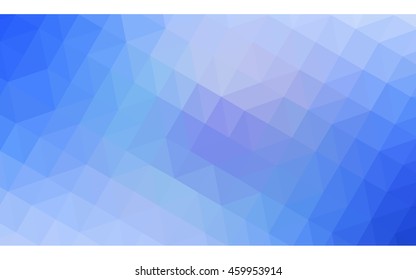 Blue polygonal illustration, which consist of triangles. Geometric background in Origami style with gradient. Triangular design for your business.