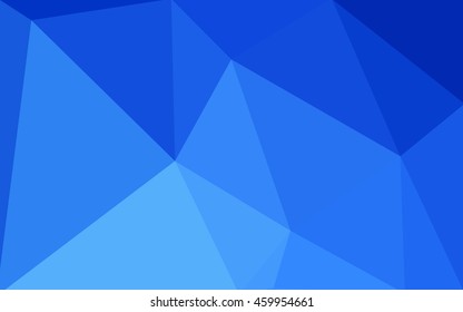 Blue polygonal illustration, which consist of triangles. Geometric background in Origami style with gradient. Triangular design for your business.