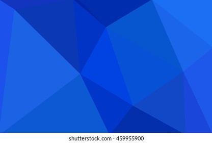 Blue polygonal illustration, which consist of triangles. Geometric background in Origami style with gradient. Triangular design for your business.