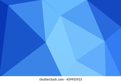 Blue polygonal illustration, which consist of triangles. Geometric background in Origami style with gradient. Triangular design for your business.