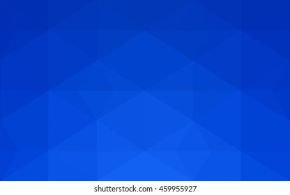 Blue polygonal illustration, which consist of triangles. Geometric background in Origami style with gradient. Triangular design for your business.