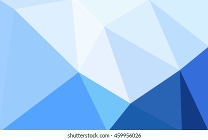 Blue polygonal illustration, which consist of triangles. Geometric background in Origami style with gradient. Triangular design for your business.