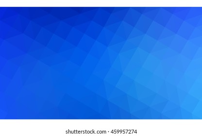 Blue polygonal illustration, which consist of triangles. Geometric background in Origami style with gradient. Triangular design for your business.