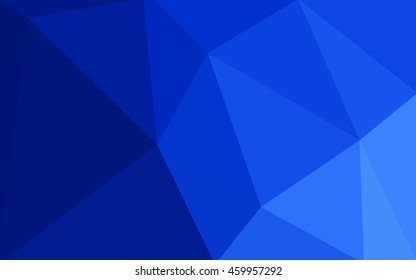 Blue polygonal illustration, which consist of triangles. Geometric background in Origami style with gradient. Triangular design for your business.