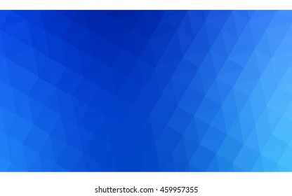 Blue polygonal illustration, which consist of triangles. Geometric background in Origami style with gradient. Triangular design for your business.