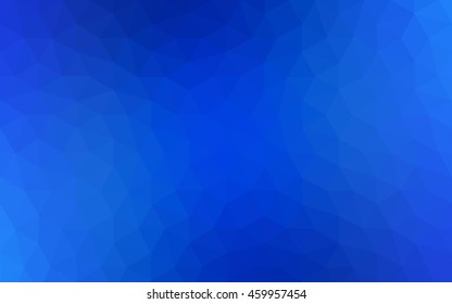 Blue polygonal illustration, which consist of triangles. Geometric background in Origami style with gradient. Triangular design for your business.