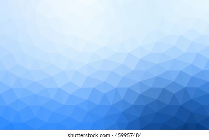 Blue polygonal illustration, which consist of triangles. Geometric background in Origami style with gradient. Triangular design for your business.