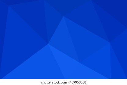 Blue polygonal illustration, which consist of triangles. Geometric background in Origami style with gradient. Triangular design for your business.