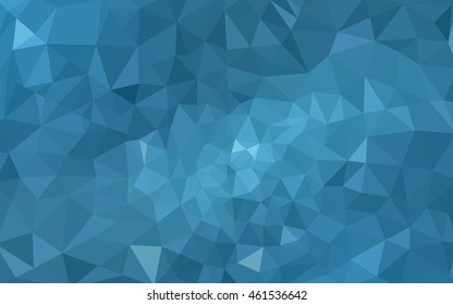 Blue polygonal illustration, which consist of triangles. Geometric background in Origami style with gradient. Triangular design for your business.