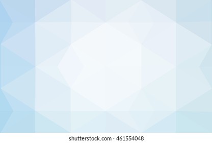 Blue polygonal illustration, which consist of triangles. Geometric background in Origami style with gradient. Triangular design for your business.