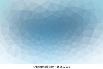 Blue polygonal illustration, which consist of triangles. Geometric background in Origami style with gradient. Triangular design for your business.