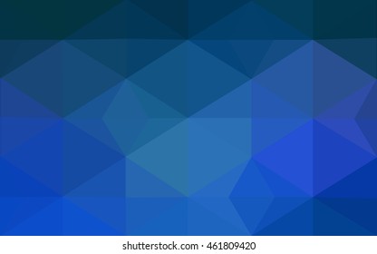 Blue polygonal illustration, which consist of triangles. Geometric background in Origami style with gradient. Triangular design for your business.