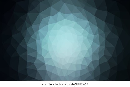 Blue polygonal illustration, which consist of triangles. Geometric background in Origami style with gradient. Triangular design for your business.