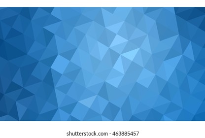 Blue polygonal illustration, which consist of triangles. Geometric background in Origami style with gradient. Triangular design for your business.