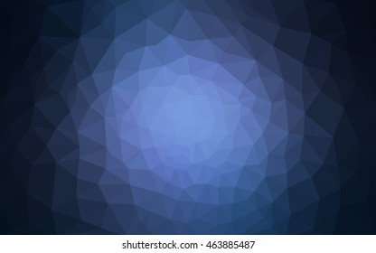 Blue polygonal illustration, which consist of triangles. Geometric background in Origami style with gradient. Triangular design for your business.