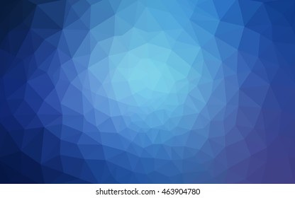 Blue polygonal illustration, which consist of triangles. Geometric background in Origami style with gradient. Triangular design for your business.